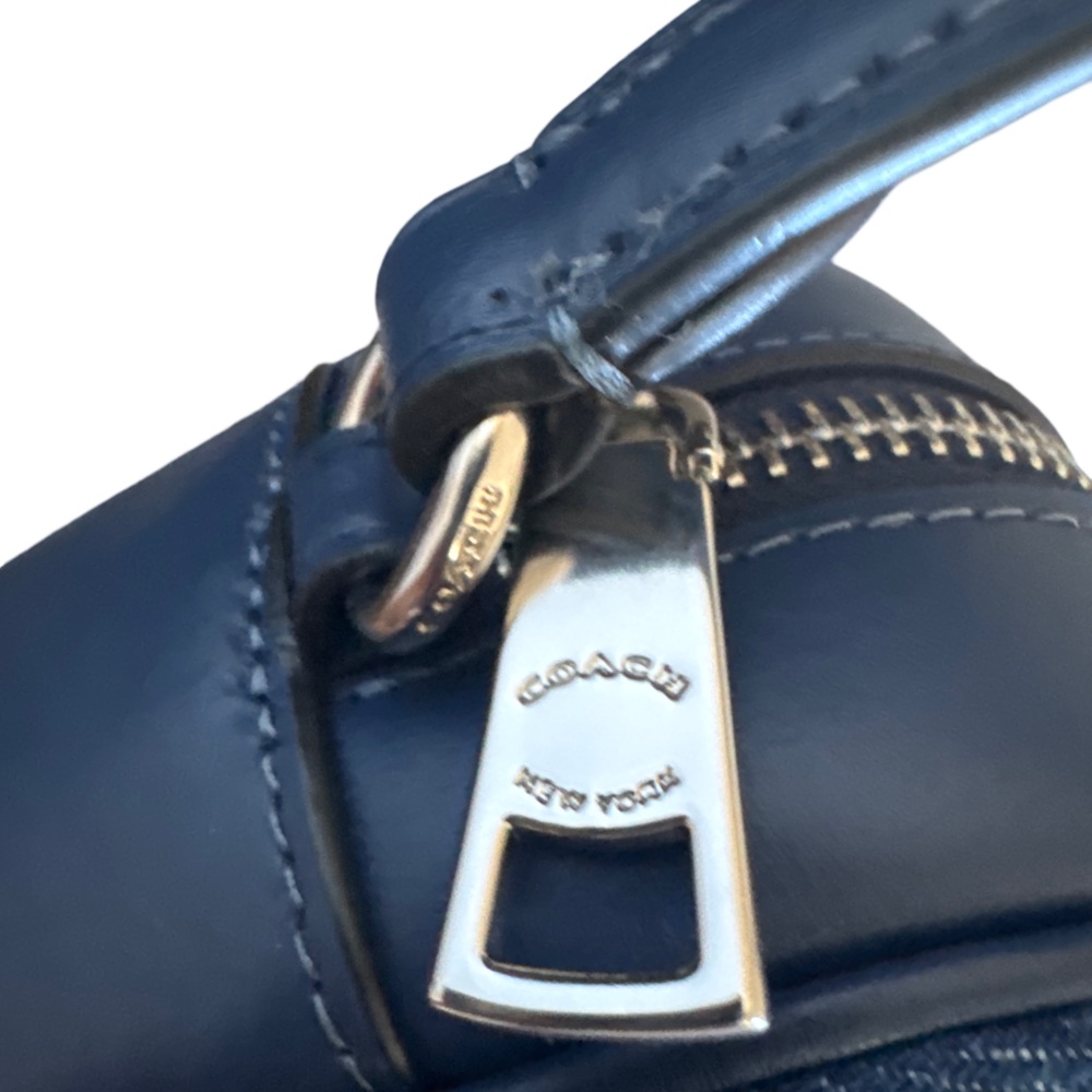 COACH Quilted Denim Camera Crossbody Bag - Picture 9 of 14